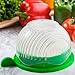 MangGou New Salad Bowl Mixing Bowl Set Colorful Mixing Bowl and Measuring Cup Set 60 Second Salad Maker Bowl To Chop or Slice Fresh Vegetable Fruits and Make Salad Fast