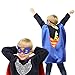 Justice League Superhero Cape and Mask Costumes Set - Matching 295 Reward Stickers