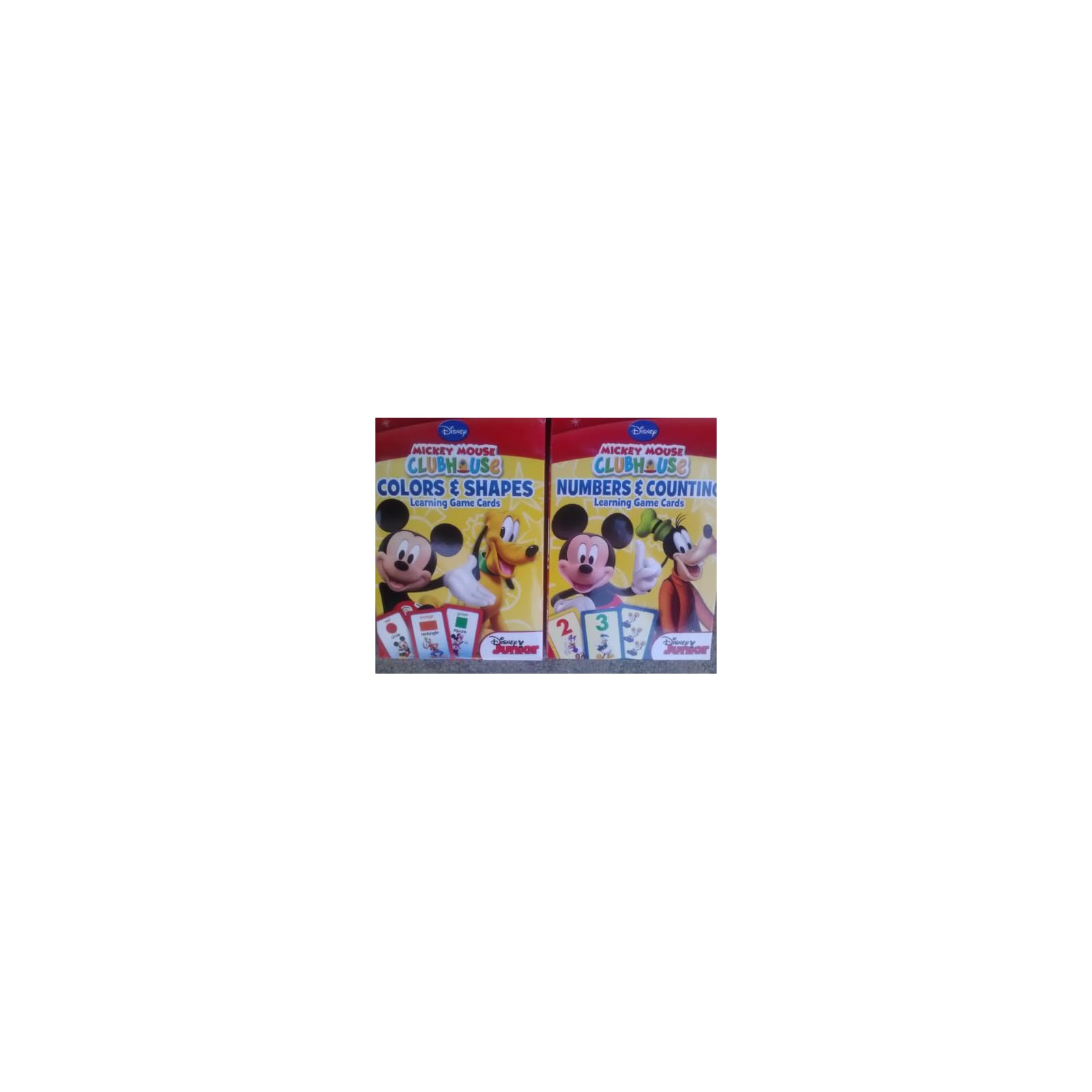 Disney Mickey Mouse Clubhouse Flash Cards (Set of 2 Decks). Colors & Shapes and Numbers