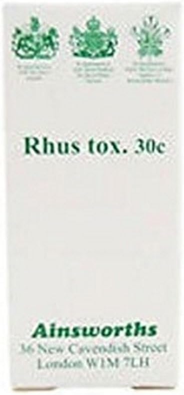 Ainsworths 30C Rhus Tox Homoeopathic Remedy - Pack of 120 Tablets, 120 count (Pack of 1)