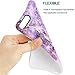 VIVIBIN iPhone 7 Plus Case,iPhone 8 Plus Case,Cute Purple Marble for Women Girls Clear Bumper Best Protective Soft Silicone Rubber Matte TPU Cover Slim Fit Best Phone Case for iPhone 7 Plus/8 Plus