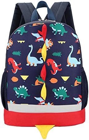 Caxece Kids Backpack Toddler Kids Bag for Boy Girl with Safety Harness Leash Litte School Bag Cute Design (Dark blue)