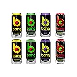 VPX Bang Variety - Sour Heads, Purple Guava Pear, Cherry Blade Lemonade, Lemon Drop - 16fl.oz. (Pack of 8)