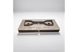 HPYTOOL Dumb-Bell Shape Dies Cutter for ASTM/ISO/JIS Standards for Rubber/Vulcanized/thermoplastic/Film Specimen Test utilizing Tensile Tear Stress Testing Machine (ASTM D412-Die C)