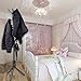 Water-chestnut Coat Rack, Stainless Steel Hat Hanger, Modern Designed Metal Base Tree Stand Holder Hooks Hanging Jacket Hat Umbrella Bags Scarves Towels (White)