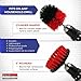 Bring It On Cleaner Drill Brush Set, Tile and Grout Cleaner Scrubber, Nylon Brush Drill Attachment, Tub and Shower Cleaning Brush