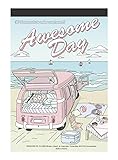 Awesome day : Coloring Greeting Cards Book, 30 beautifully illustrated Color Therapy Coloring Postcards book Set