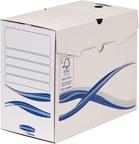 Bankers Box 4460302 Basic Caja archivadora, 150 x 250 x 325 ...
