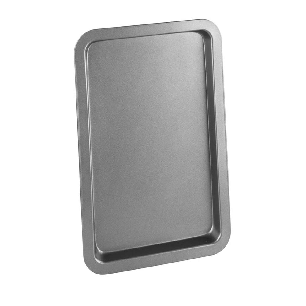 Chef Aid Non-Stick Carbon Steel Baking Tray, Durable Non Stick Coating, Fridge and Freezer Safe, Perfect for Baked Goods and Roasting, 33.5 x 22 x 2 cm, Robust Essential Oven pan, Grey