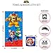 Franco Kids Bath and Beach Towel with Washcloth Set, 50 in x 25 in, Super Mario