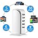 USB Charging Station/Hub, SUPVIN Universal 6A 30W 5 Port USB Wall Charger Power Adapter, Desktop Wall Charging Multi Ports Rapid Adapter for Cellphones, iPad, Camera,etc.