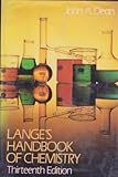 Lange's Handbook of Chemistry, , 0070161925