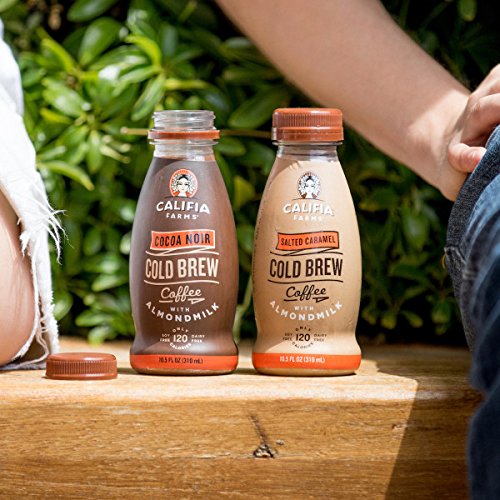 Califia Farms Cold Brew Coffee with Almondmilk, Dairy Free, Plant Milk, Vegan, Non-GMO, Cocoa Noir, 10.5 Oz (Pack of 12)