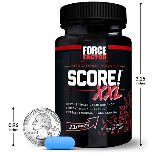 Score! XXL, 3Pack, Nitric Oxide Booster Supplement for Men with LCitrulline, Black Maca