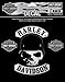 Harley-Davidson Spike Skull Decal Black SM Size Sticker DC786062