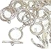 Rockin Beads Brand, 19 Antique Silver 3/4 Inch Toggle Clasps 20mm, Sold Per Pack of 19 Sets