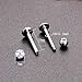 Ocptiy 16G 16Pcs Lip Rings Studs 316L Stainless Steel Clear CZ Monroe Labret Cartilage Helix Tragus Earring Ring Stud Piercing Jewelry Retaine 10mm Bar Length Silver