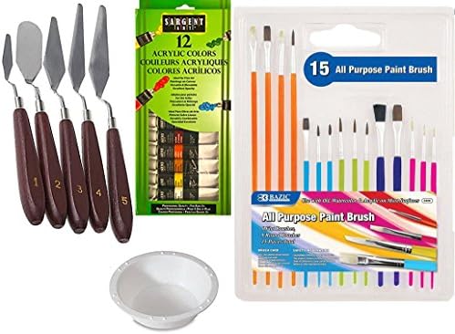 Paint set with 12 Color Acrylic Paints 