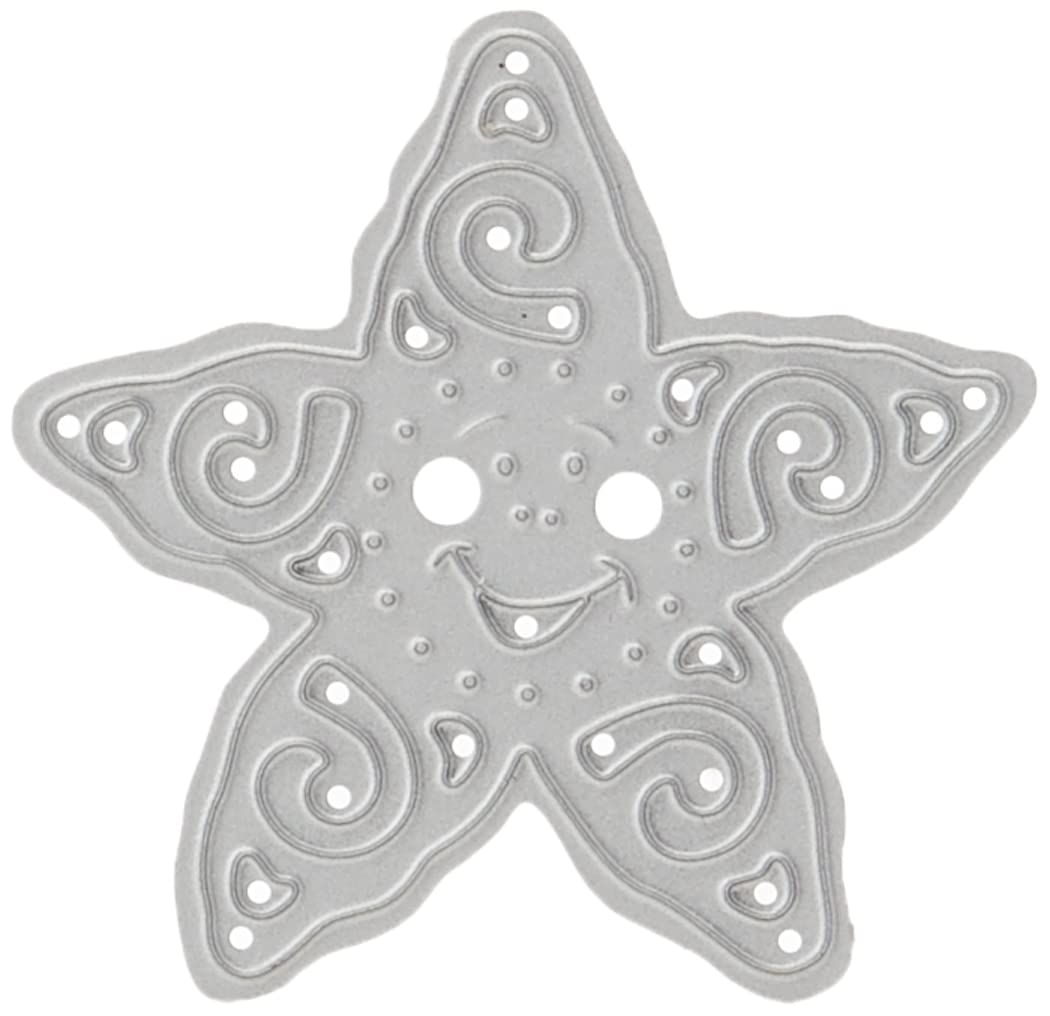 Sweet Dixie Smiling Starfish Die, Metal, Grey