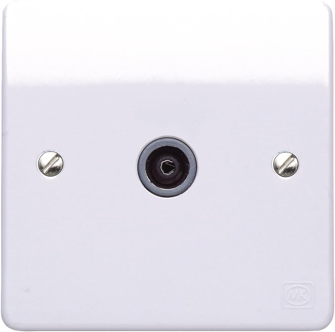 Mk K3551WHI 1-Gang Single Female TV