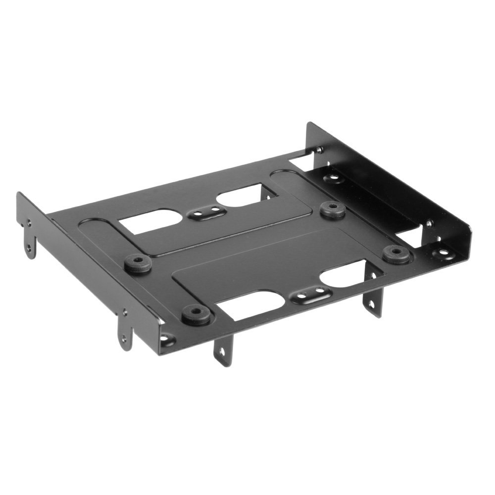 Sharkoon SSD Mounting Frame Bay Extension for 5.25 Inch Slots Up to 4 SSDs black