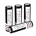 18650 Battery and Charger, Refun 4 Pcs 18650 3.7V Rechargeable Protected Lithium Batteries for LED Flashlight Lamp Torch