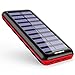 Battery Pack AKEEM Portable Charger 22000mAh External Battery Power Bank with Dual Input Port and Solar charger, 3 USB Ports for iPhone, iPad, Samsung Galaxy, Android and other Smart Devices