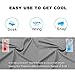 Balhvit Cooling Towel, Cool Towel for Instant Cooling Relief, Chilling Neck Wrap, Ice Cold Scarf for Men and Women, Microfiber Bandana - Evaporative Chilly Towel for Yoga Golf Travel Beach, Grey