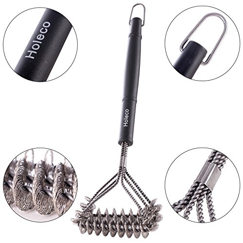 Grill Brush Without Bristles Long Handle, 16.92" (Length),Helix Grill