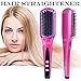 ACEVIVI 2 in 1 Ionic Hair Straightening Brush, Ceramic Heating Straightening Irons Brush with MCH heating technology and Auto Temperature Lock, Anti-scald Patented Design Pink