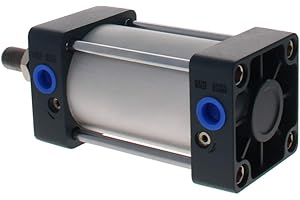 Othmro 1Pcs Air Cylinder SC63 x 50, 63mm/2.48" Bore 50mm/1.97" Stroke Double Action Air Cylinder, 3/8PT Single Rod Double Acting Aluminium Alloy Penumatic Quick Fitting Air Cylinder