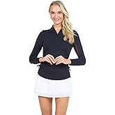 IBKUL Adjustable Zip Long Sleeve Polo