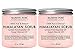 Majestic Pure Himalayan Salt Body Scrub with Lychee Oil, Exfoliating Salt Scrub to Exfoliate & Moisturize Skin, Deep Cleansing - 10 oz (Pack of 2)