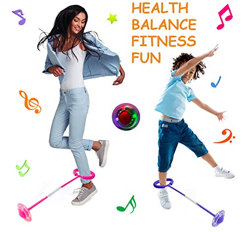 Todos Aman Flashing LED Skip Wheel, Cool Fun Game, Sports, Exercise, Balance Training for Both Adults and Kids, Great Gift Choice (2-Pack, Random) - Thumbnail 3