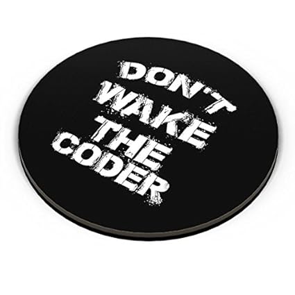 Best Gifts for Coder - Dont Wake The Coder | Perfect presents for Computer Engineer, Students, graduate, programmers | Funny gift ideas for Tech guys, geeky Boyfriend, brother, friend, father, Colleague Fridge Magnet by PosterGuy