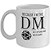 Awesome Dungeons and Dragons Mug - Because I'm The DM Coffee & Teacup - 11oz Ceramic DnD Cup - Great Unique Roleplaying Gift Idea For Fathers, Mother, Siblings, Friends, Him or Her