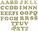 Dritz 15270 Iron-on Letters, Soft Flex, Cooper, 1-1/4-Inch, Metallic Gold (5-Sheets)