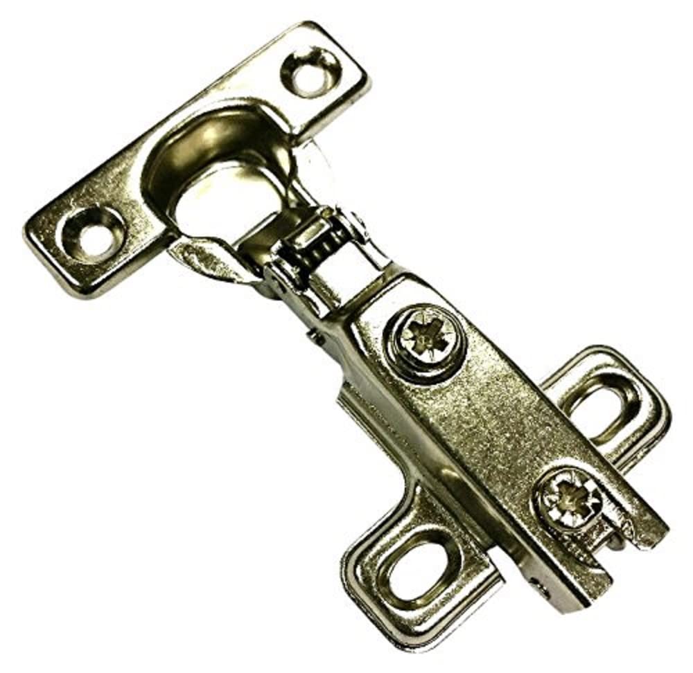 Merriway BH06011 (2 Pcs) Cabinet Hinge 26mm 95 Degree Soft Close ZP Slide-On Full Overlay - Pack of 2 Pieces