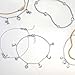 4 Multi Hearts Dangle Charms Anklet Ankle Bracelet For Women 925 Sterling Silver Adjustable 9 To 10 Inch With Extender