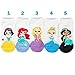 Socksense Animation Character Disney Series Women's Original Socks (Princess_5pairs), One Size