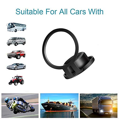 ZHSMS Universal Cigarette Lighter Cover Cap waterproof Dustproof Cover for Auto Car Cigarette Lighter Socket Plug Cover Dust Cap Car Accessory 5 Pack(Black) - Thumbnail 6