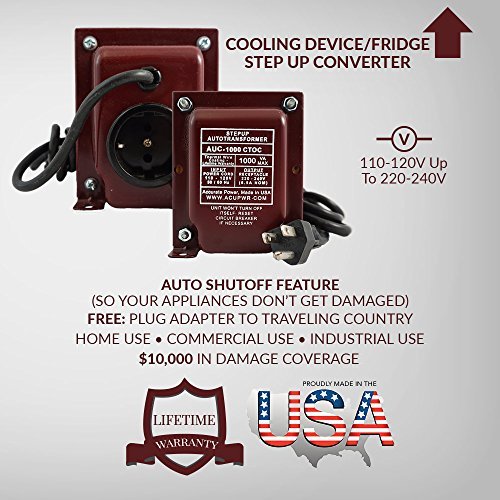 Acupwr Auc 1000 1000 Watt 110 120 Volts 60 Hz To 220 240 Volts 50 Hz Step Up Voltage Transformer Converter For Regrigerators Coolers Freezers Buy Online In Aruba At Aruba Desertcart Com Productid 26637168