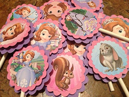 Princess Sofia Inspired Cupcake Toppers