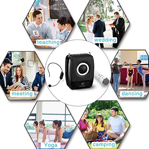 W WINBRIDGE S92 Pro Portable PA System, PA Speaker System with Bluetooth Microphone, Wireless Voice Amplifier 25 Watts Loud Speaker for Presentation,Teaching,Outdoor Activities etc - Thumbnail 4