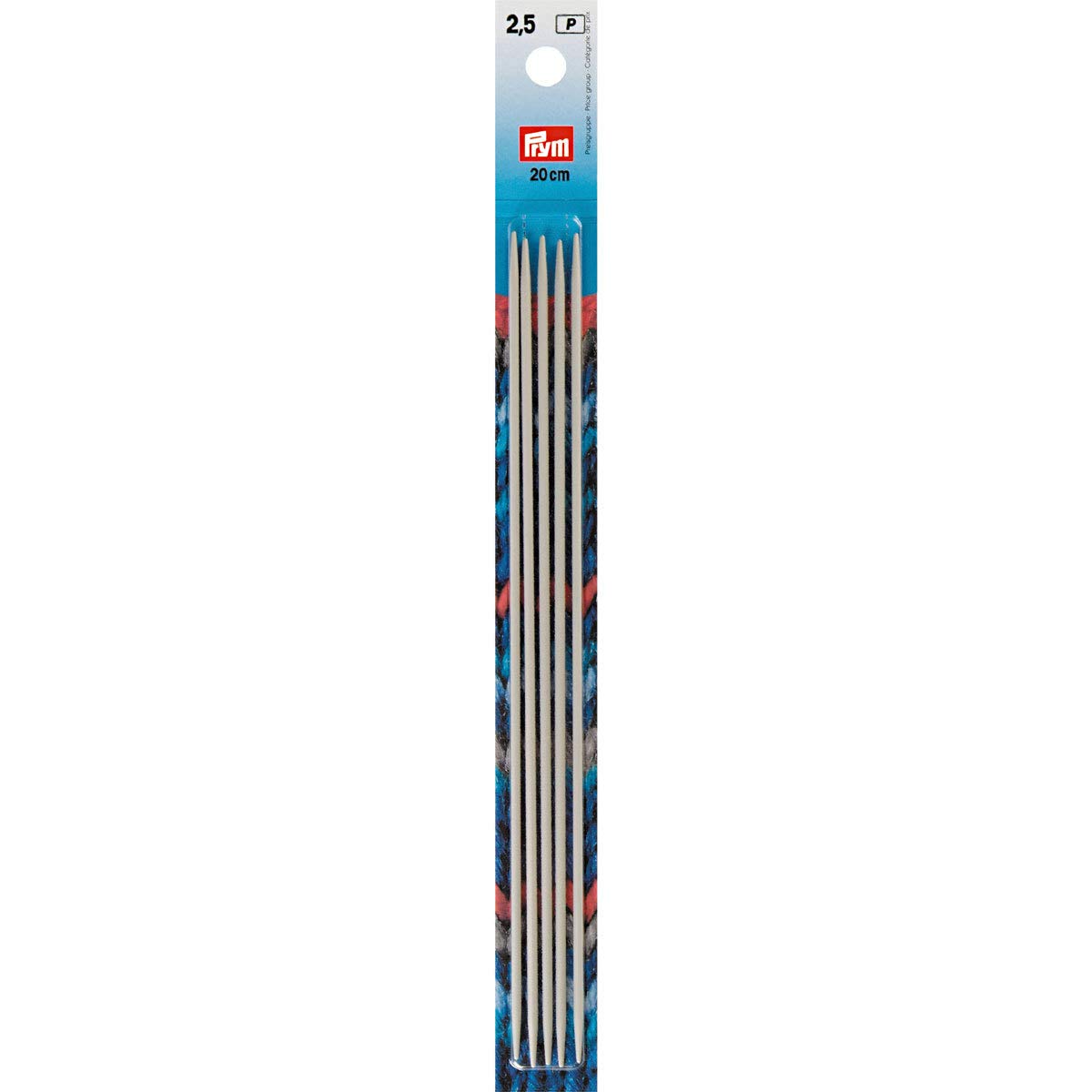 Prym - Prym Aluminium Double-Pointed (20cm, 2.50mm) Needle - 1 Unit
