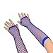 Stretchable Fingerless Diva Fishnet Gloves (10 Pairs) - Assorted Colors