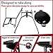 FIREDISC Original 380 Tall Outdoor Portable Propane Cooker in Jet Black TCGFD22HRB, Camping Stove and Grill, Single Burner Tailgate Essential