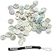 Estone 50 Pieces 6mm Colorful Abalone Inlay Material Dots Guitar Parts Abalone Inlay