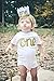 birdyboutique.com First Birthday Crown for Baby – Gold “One” Party Hat Keepsake – Lightweight Felt – 11” Circumference – Unisex – Handmade