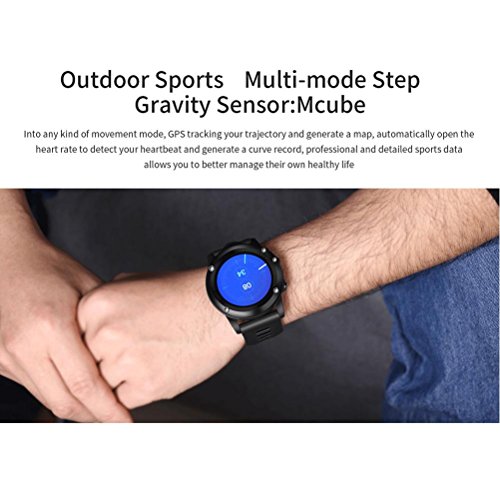 L@YC New Smart 3G Watch Phone Sports Watch Fitness Watch GPS with SIM Card Slot,Camera,Call/SMS/Twiter/Facebook/Whatsapp/HD Touch Screen for iPhone iOS & Android Phones, Silver Grey